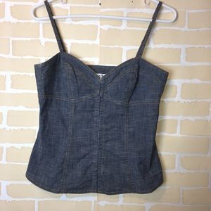 Trina Turk Los Angeles jean spaghetti strap tank